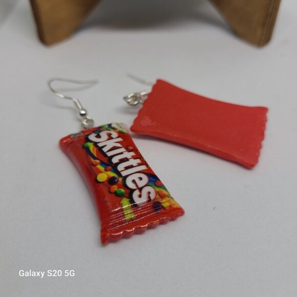 Handmade Novelty Candy Dangle Drop Earrings Funky Unique Ladies NEW 2 inches - Picture 3 of 4